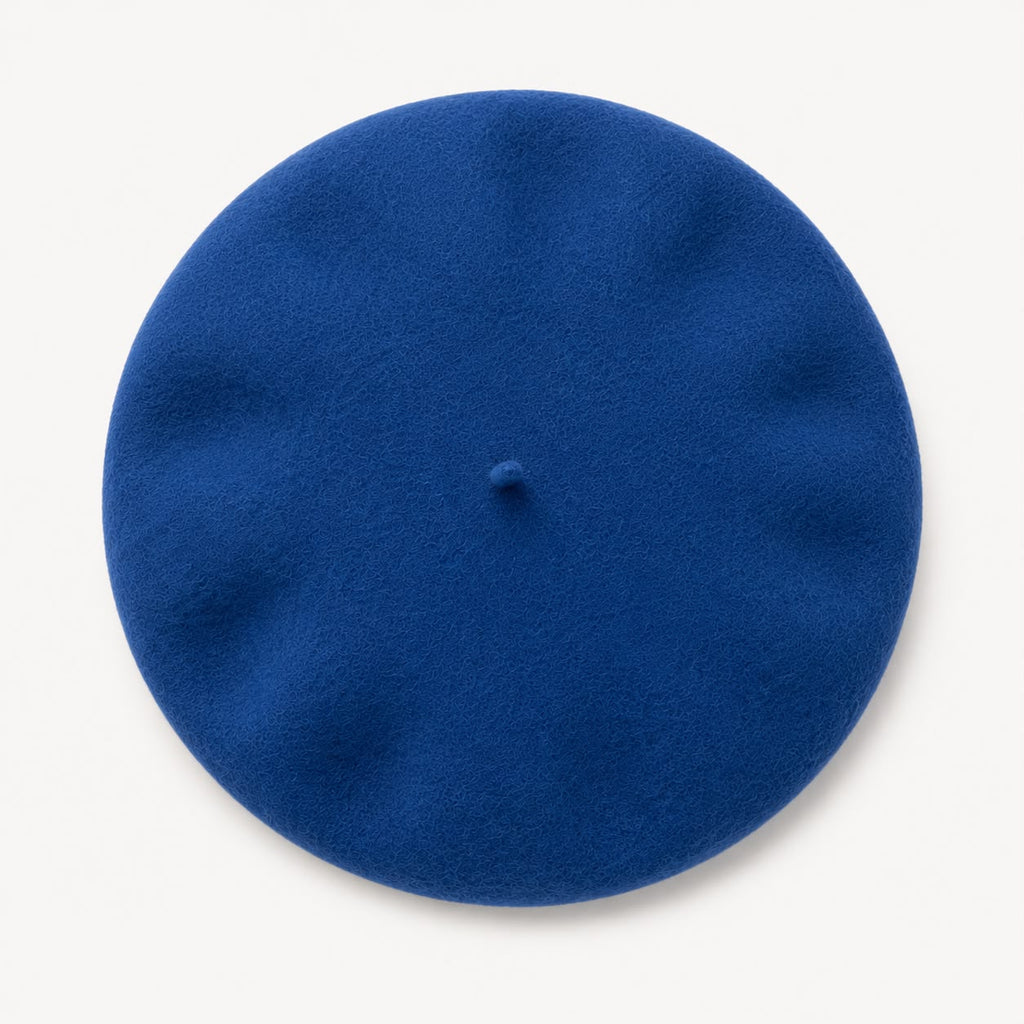 Béret Laine Femme Bleu Profond