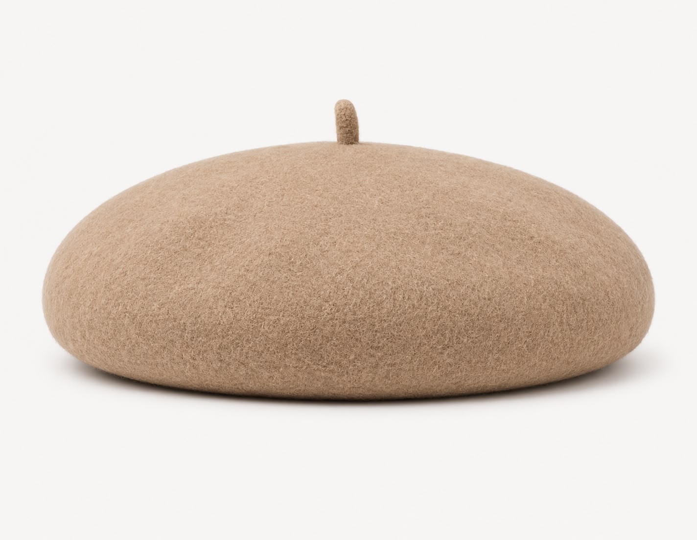 Béret Laine Femme Marron Mocha