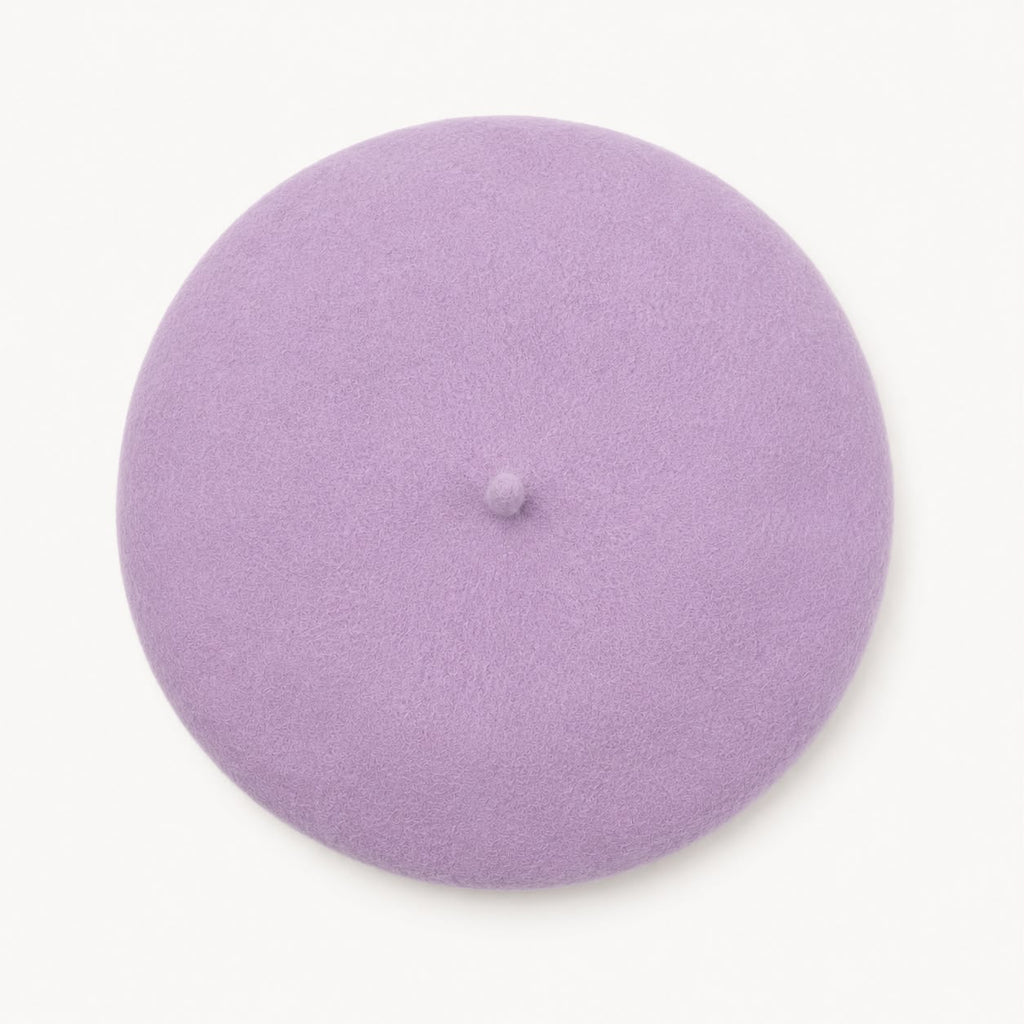 Béret hiver femme lavande
