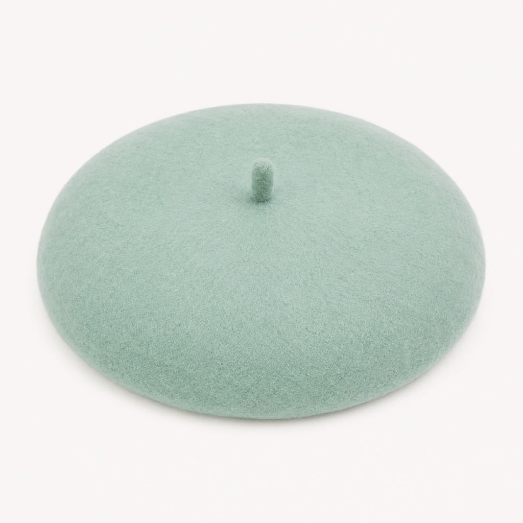Béret Laine Femme Vert Menthe