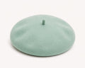 Béret Laine Femme Vert Menthe