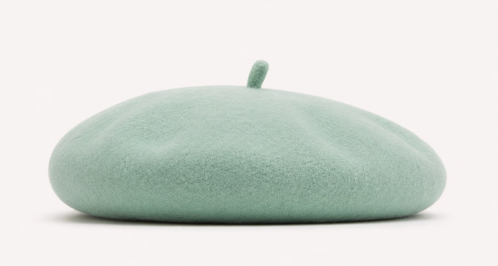 Béret Laine Femme Vert Menthe