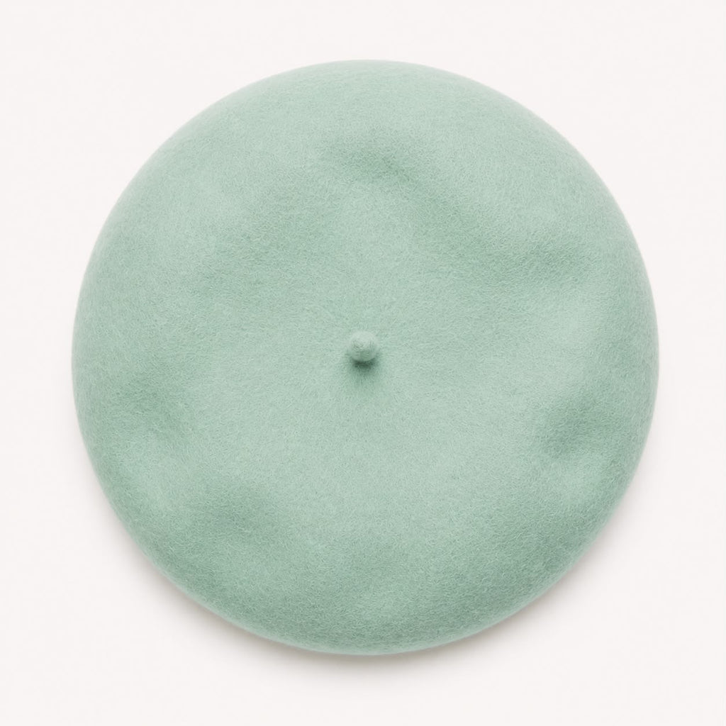Béret Laine Femme Vert Menthe