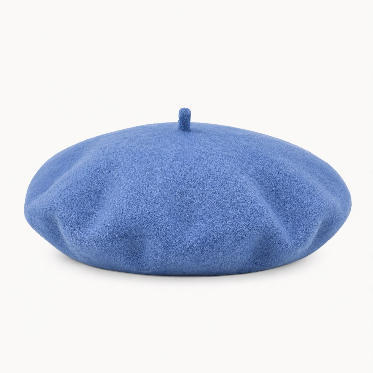 Béret Femme en Laine Bleu Ciel – Chapeau Français Doux Automne Hiver