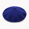 Béret Femme en Laine Bleu Royal – Chapeau Français Tendance Hiver
