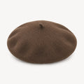 Béret laine hiver femme kaki