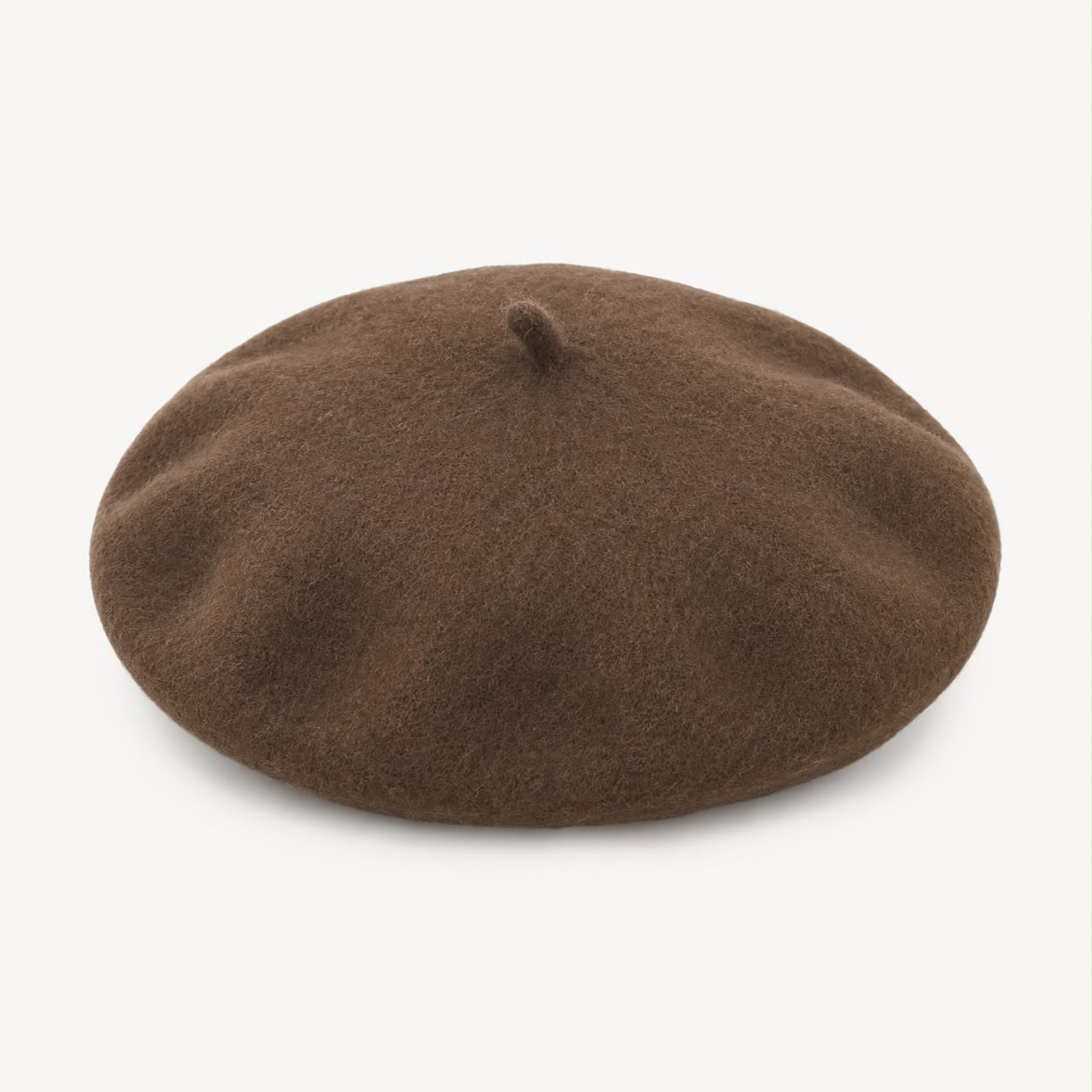 Béret laine hiver femme kaki