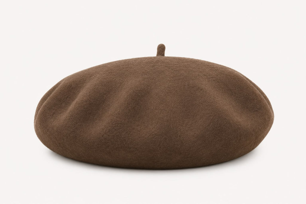 Béret laine hiver femme kaki
