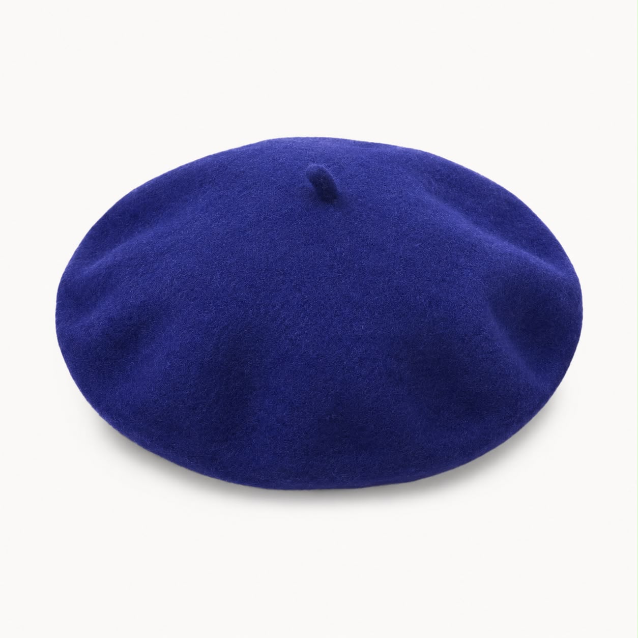 Béret laine hiver femme bleu