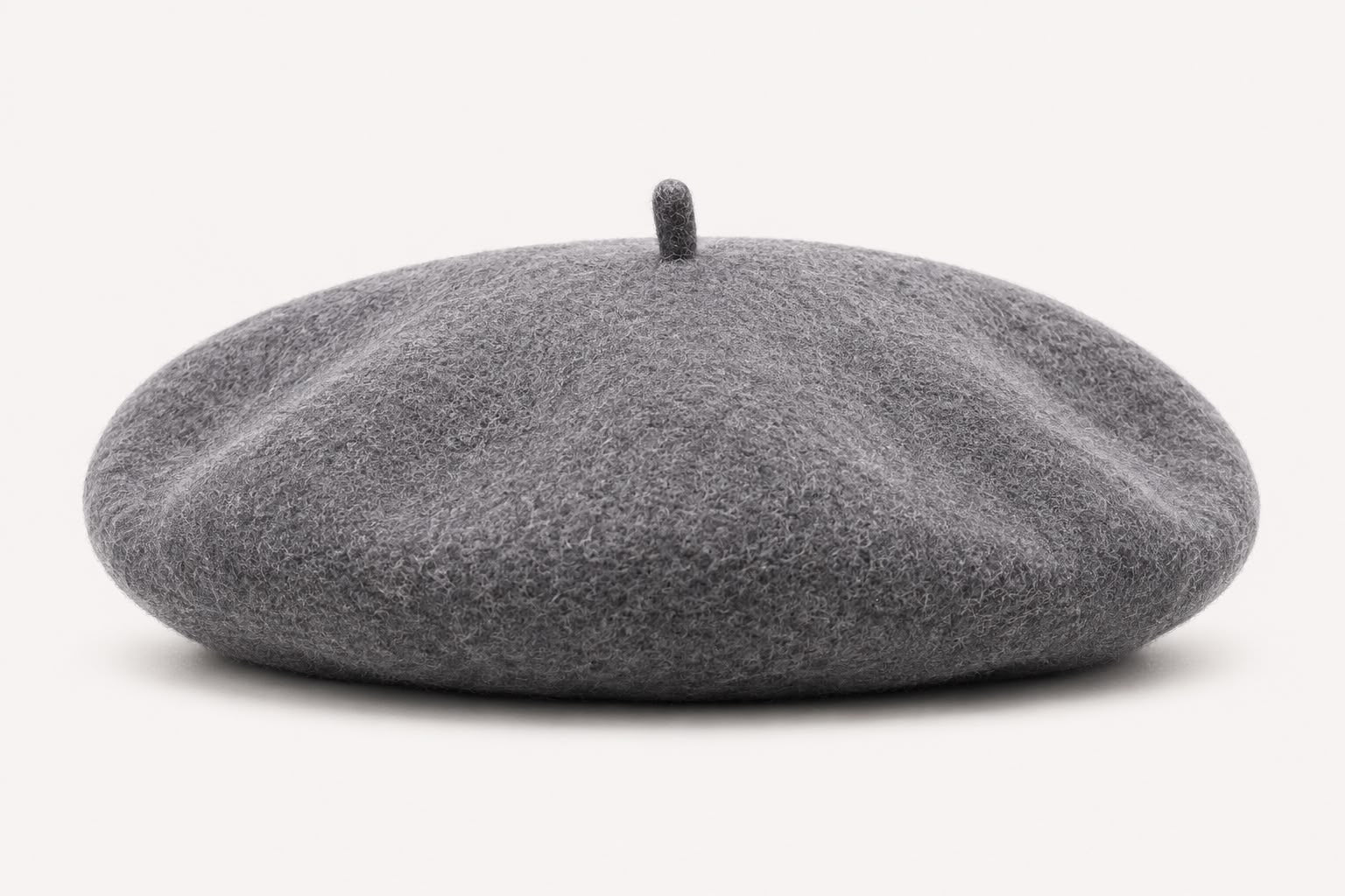 Béret Femme en Laine Gris – Chapeau Français Chaud Automne Hiver
