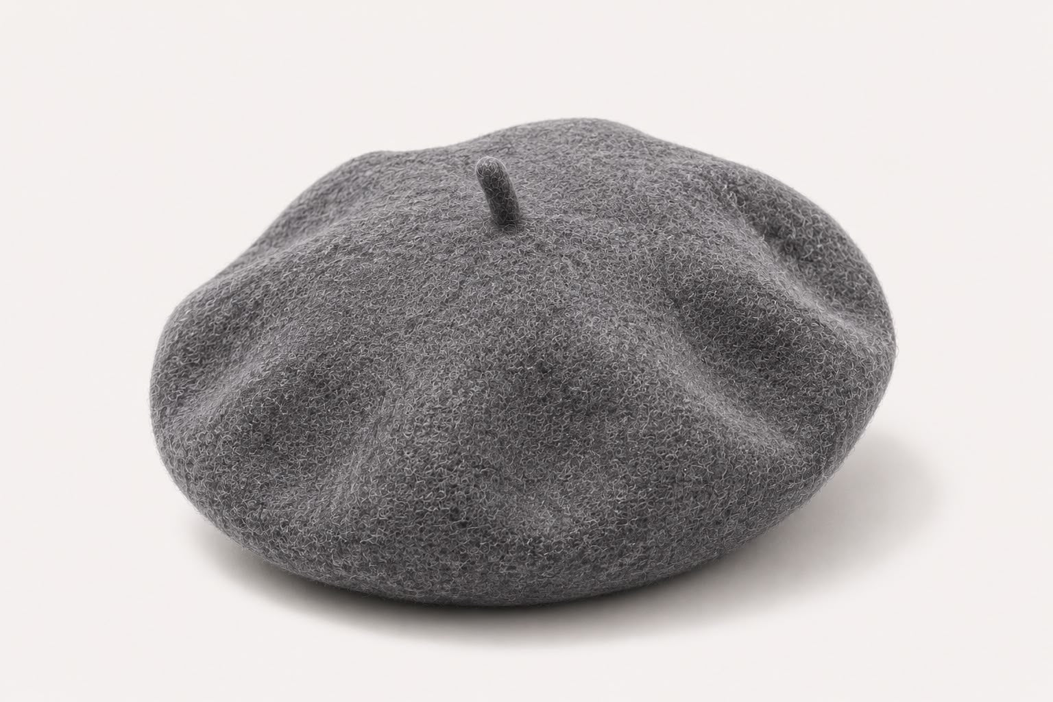 Béret Femme en Laine Gris – Chapeau Français Chaud Automne Hiver