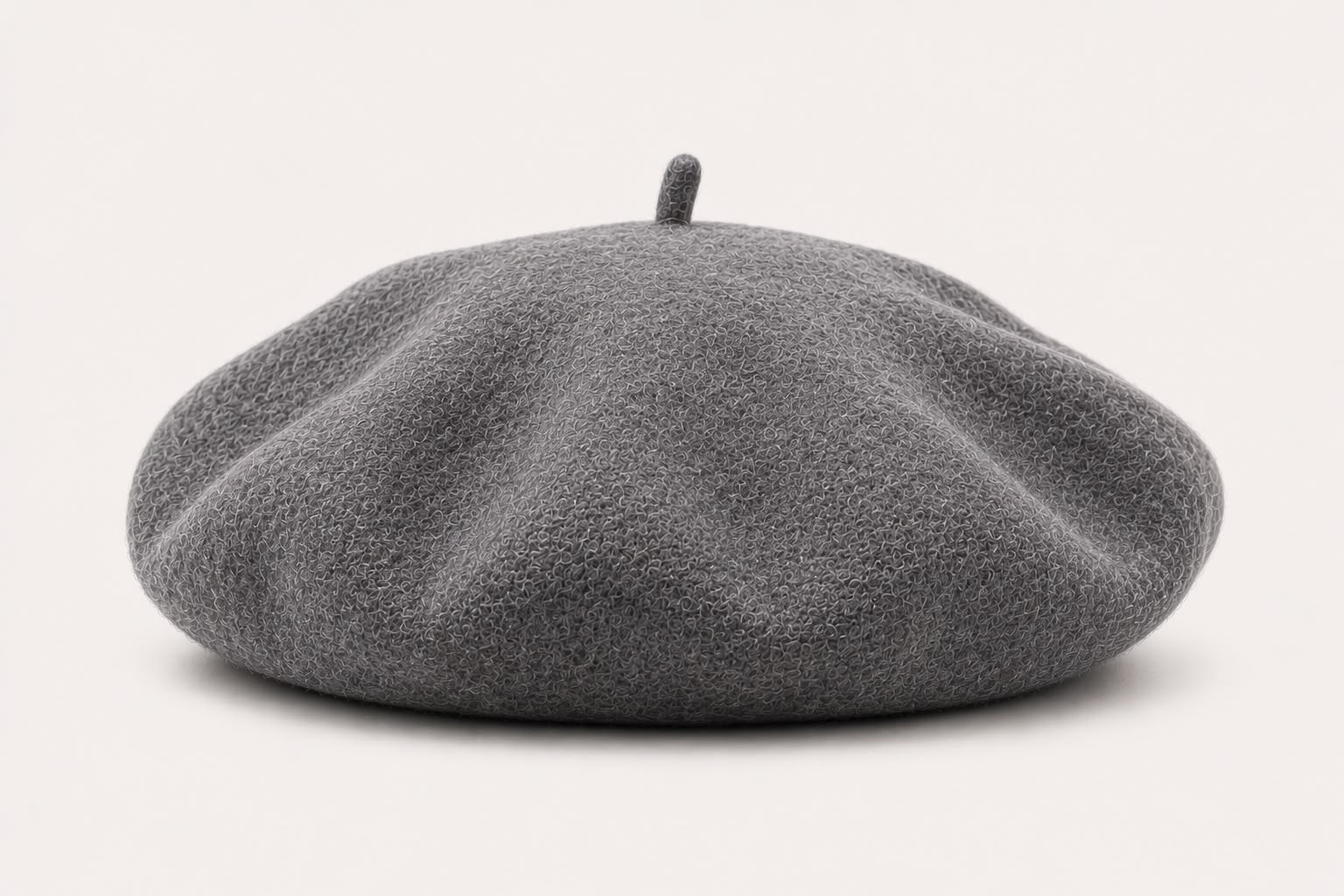 Béret Femme en Laine Gris – Chapeau Français Chaud Automne Hiver
