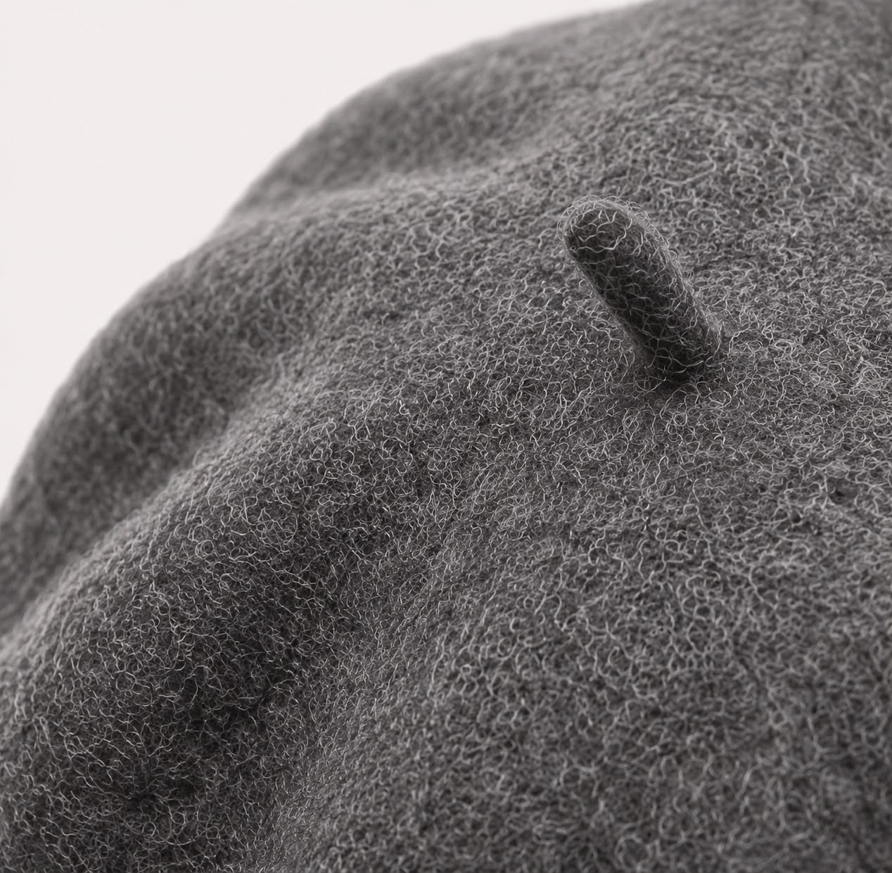Béret Femme en Laine Gris – Chapeau Français Chaud Automne Hiver
