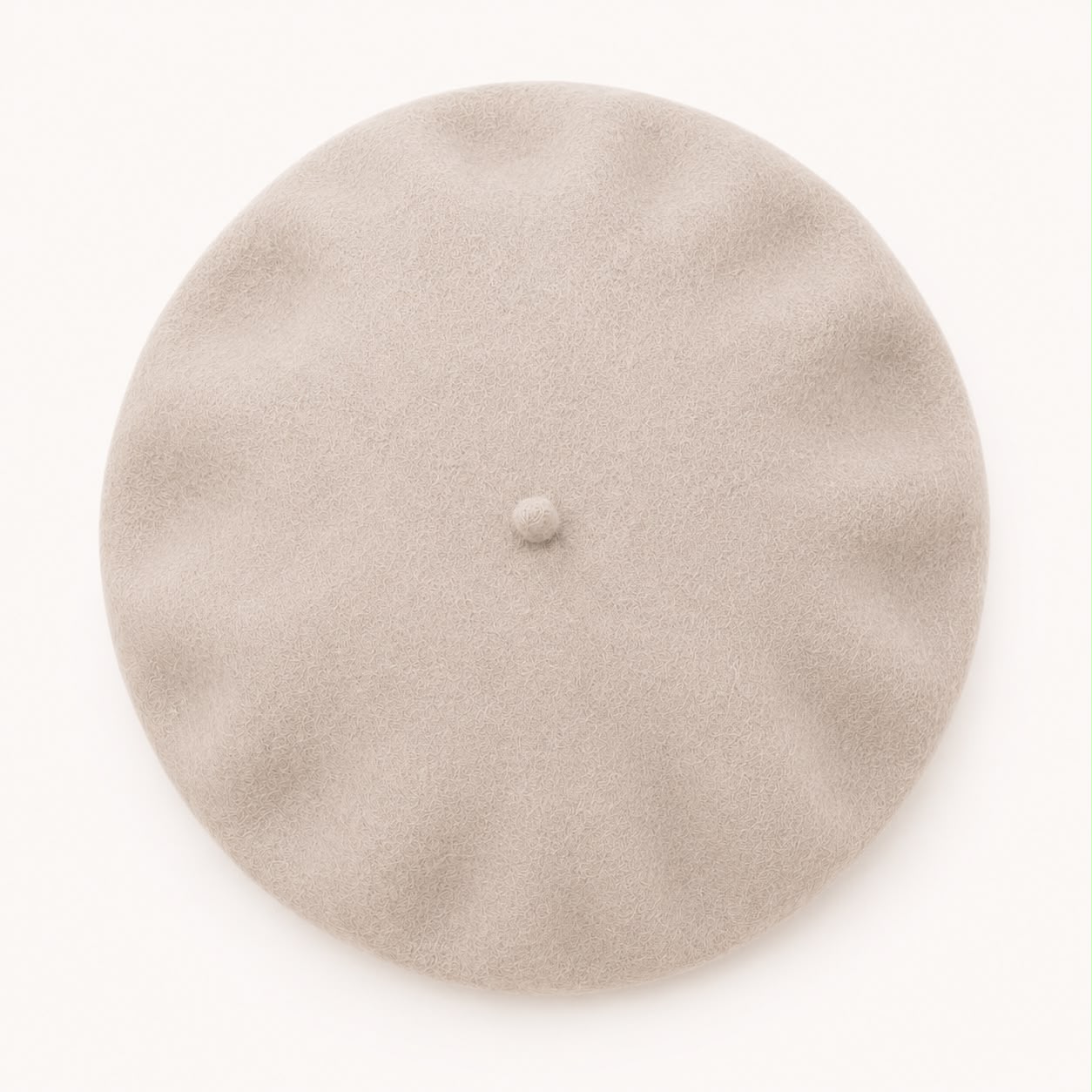 Béret Femme en Laine Blanc Crème – Chapeau Français Chic Hiver