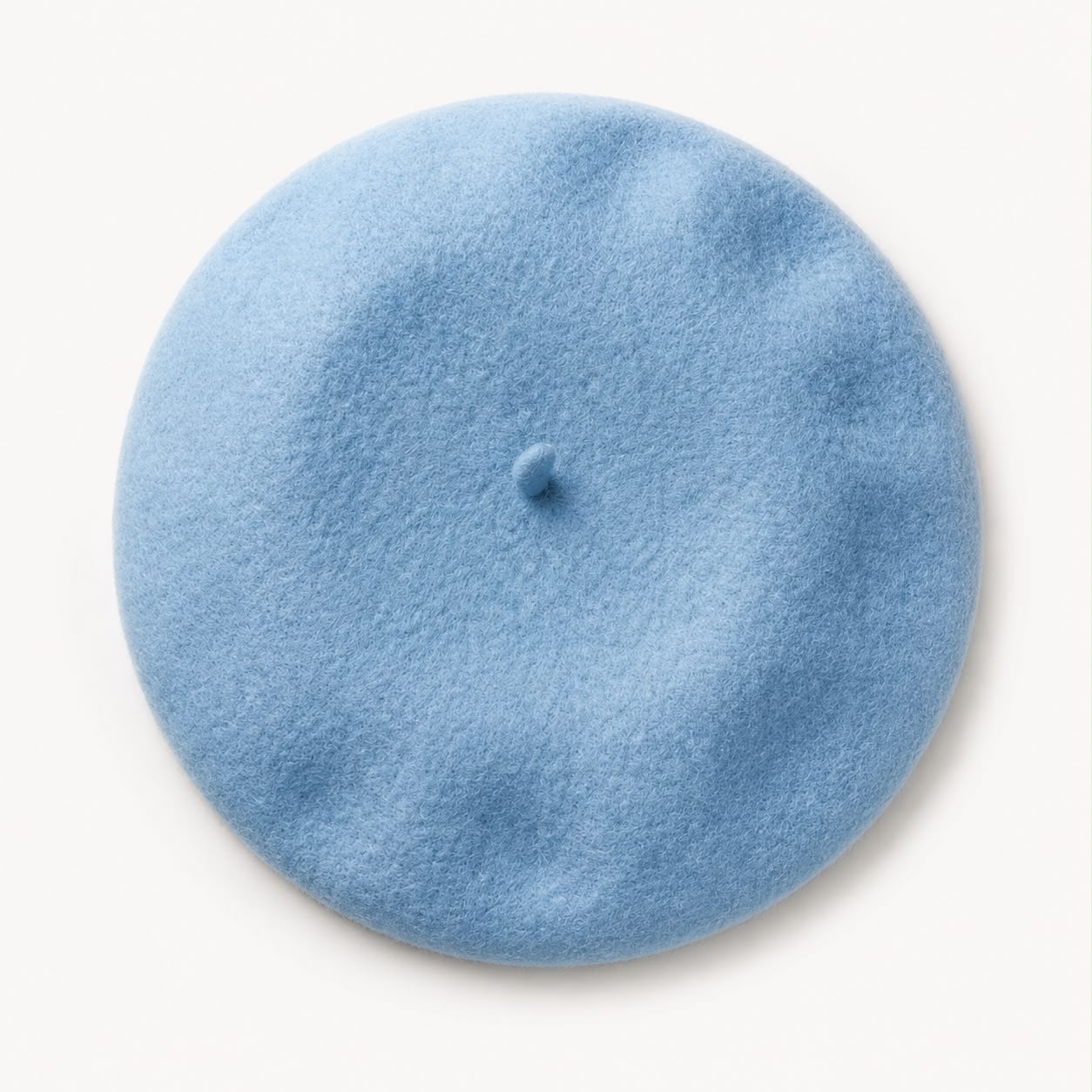 Béret laine hiver femme bleu ciel