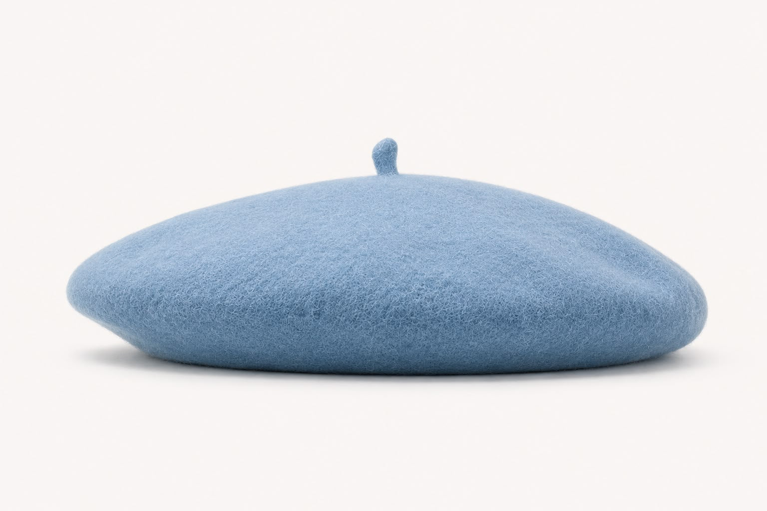 Béret laine hiver femme bleu ciel