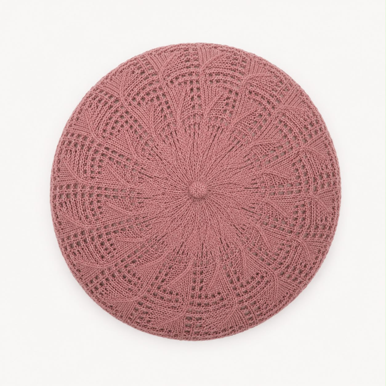 Béret Femme Rose en Acrylique – Bonnet Tricoté Léger Style Français